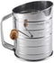 Stainless Steel 3 Cups Flour Sifter for baking | Rotary Hand Crank Powdered sugar shaker and flour duster|...