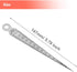 Mesee Taper Gage 1-15mm Stainless Steel Taper Welding Gauge Inch & Metric Feeler Gap 1/32-5/8 Inch Hole Diameter Measuring Tool for Tapering Measu...