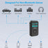1Mii Aux to Bluetooth 5.0 Adapter 3.5mm Bluetooth Receiver for Car with OLED Display, 3.5mm Jack Kit with Volume Control Supports aptX-HD & Hands-...