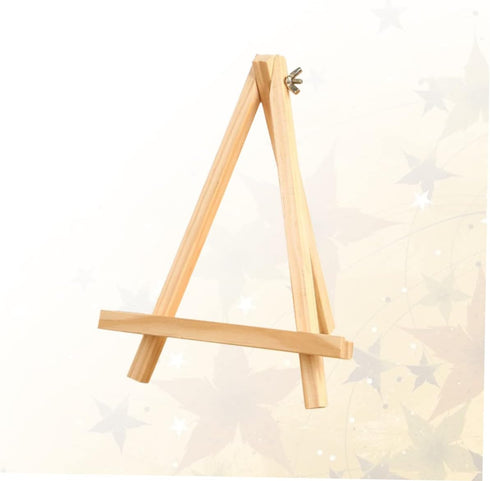 1pc Picture Frame Holder Stand Card Stand Canvas Stand Desktop Stand Photo Holders Table Tripod Natural Wood Frame Mini Tripod Easel Photo Frame P...