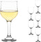 LAV Small Premium Wine Glasses Set of 6 - Clear White Wine Glasses 8 Oz - Tulip Shape Short Stem Wine Glass Set for Dinner Tables and Gifts...