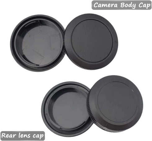 Body Cap & Rear Lens Cap Cover for Canon EOS R1 R3 R10 R8 R7 R6II R6 R5II R5 R RP Camera and More with RF Mount, Lens Accessories for Canon r1 r3 ...
