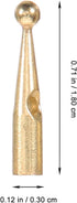 Holibanna 10 pcs Metal Umbrella Tail Beads 2.7 MM Hole Umbrella Bone Covers Umbrella Tail Head Beads for Folding Umbrella, Golden...