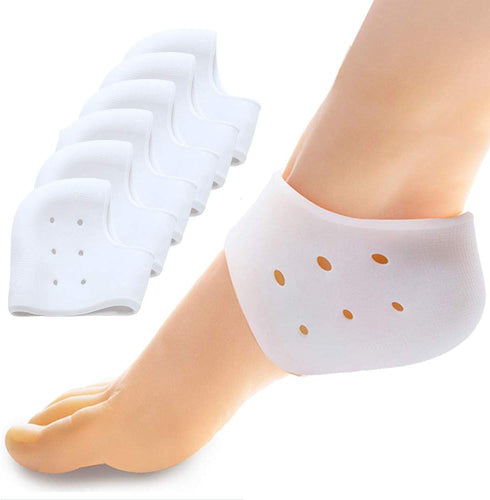 Heel Sleeves, Sumiwish 6PCS Gel Heel Cushion, Heel Support for Plantar Fasciitis, Heel Protector Pads for Bone Spur, Heel Spur Pain Relief and Cra...
