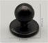 Duolai 100pcs Black Ball Plastic Chef Coat Stud Button Round Movable Jacket Chef Button for Clothing Decorative Accessories...