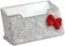 Bling Pure Handmade Bling Bling Rhinestones Stainless Steel Metal Business Card Holder Name Card Case (Red bow)...