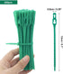 200 Pieces Adjustable Garden Plant Twist Ties, Reusable Green Garden Ties Gardening Ties, Reusable Garden Plant Twist Tie Plastic Garden Ties Plan...