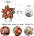 RareLove Big Size 2.2" Pretty Red Green Poinsettia Flower Christmas Pins and Brooches CZ Rhinestone Crystal Brooch Pin Gift For Women Girls Alloy ...