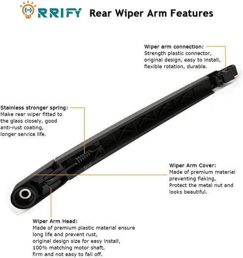 Rear Windshield Wiper Arm Blade Set 85241-AE010 EG21-67-421 for Toyota Sienna 2004-2010, for MAZDA CX7 2007-2012, for MAZDA CX9 2007-2015...
