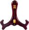 Onwon 2 Pieces Wooden Easel Mahogany Finish Display Stand Plate Holder Picture Frame Folding Display Stand (7 Inches)...