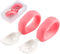 Baby Self Feeding Training Spoon and Fork Set with Travel Case, BPA-Free Cute Circle Toddler Training Utensils, Silicone/ABS Great Tableware Set S...