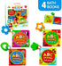 ABC Friends Magic Color Bath Books - 4 Bath Book Set - Educational Baby Bath Toys - Magic Appearing Animals in Water - Teething Toys for Babies - ...