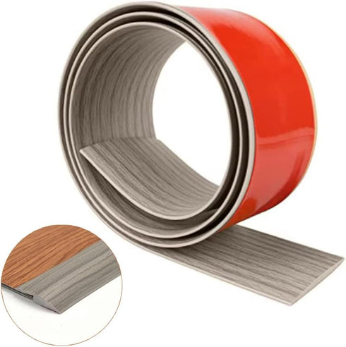 Floor Transition Strip Self Adhesive Carpet & 6.56 FT PVC Threshold Strips, Floor Edging Trim Strips for Threshold Transitions with a Height Less ...