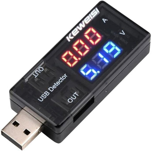 Black USB Power Meter,USB Current Meter,3-9V 0-5A Voltage Tester Multimeter,LCD Digital Multimeter Current Tester Voltage Detector, Multi Testers ...
