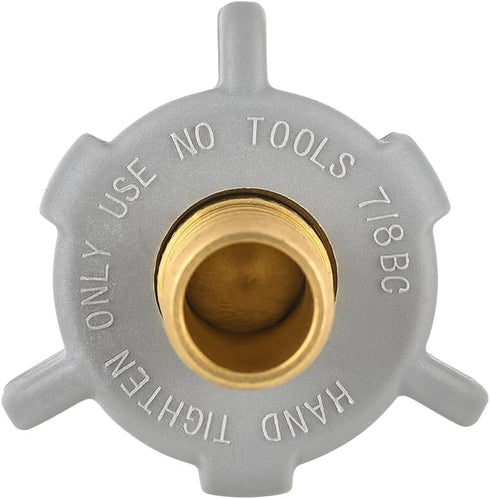 (Pack of 2) EFIELD 1/2 Inch Pex X 7/8 Inch Toilet Ballcock Swivel Straight Adapter, Brass Plumbing Fittings (2)...