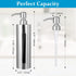 BabyElf Hand Soap Pump Dispenser for Bathroom, Stainless Steel Dish Soap Dispenser for Kitchen, Skinny Premium Rustproof Decorative Liquid Pump Bo...