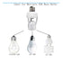 Motion Sensor Light Socket,PIR Motion E26 Screw Bulb Adapter, Auto On/Off Night Light Control Smart Sensor Bulb Adapter for Storage Room, Garage L...