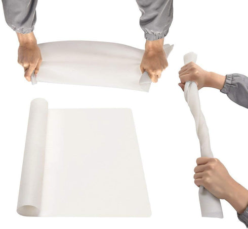 23.6'' by 15.7''Flexible Silicone Placemat Non Slip Waterproof Heat Resistant Dinner Table Transparent with Fog 1 PCS...