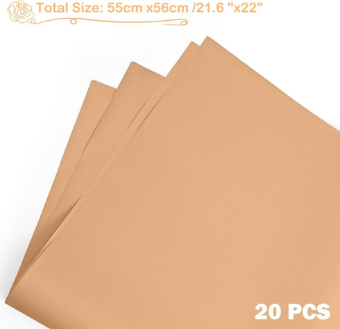 YOLUFER 20 Sheets Flower Wrapping Paper,Waterproof Floral Bouquet Wrapping Paper,Florist Supplies Packaging Paper for Bouquet DIY Crafts (22.8x22....