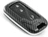 iJDMTOY Exact Fit Black Glossy Carbon Fiber Finish Key Fob Shell Compatible with Lexus is ES GS LS CT LX GX RX, etc 1st Gen Smart Keyless Fob...