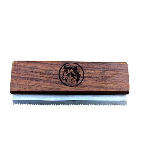 Original Deshedding Grooming Tools for Horse, Cats & Dogs Easy Ergonomic Wooden Handle Professional Brush Grooming Tool, Remove painlessly 95 Perc...