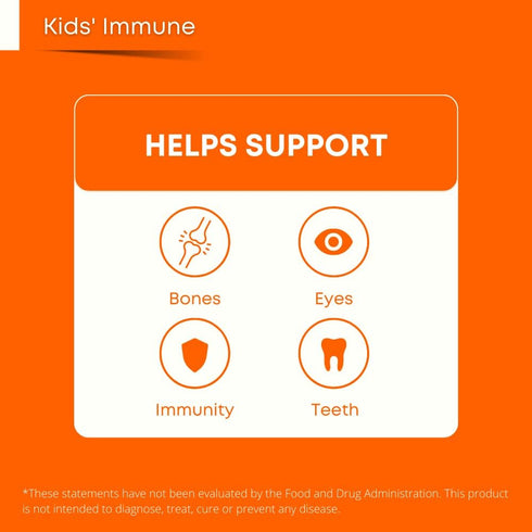 Sugar Free Kids Immune Daily Gummy Vitamins - Vegan, Non-GMO - Vitamin C Gummies for Kids Immune Support – No Artificial Sweeteners, Gluten Free, ...