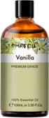 100ML Vanilla Essential Oil, Huge 3.38fl.oz Bottle Vanilla Oil, Pure Aromatherapy Essential Oils for Diffuser, Humidifier, Scented Oils for Soap, ...