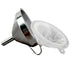 Stainless Steel Funnel with Fine Mesh Strainer, 5-Inch Metal Hopper with Handle, 300 Mesh Cooking Oil Filter Jam Straining Set for Transfer of Liq...