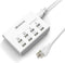 USB Charger, HITRENDS 8 Ports Charging Station 60W/12A Multi Port USB Charging Hub for Multiple Devices (5ft Cord, White)...
