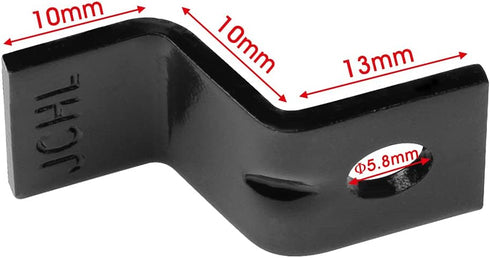 Table Desk Top Fasteners with Screws Black Heavy Duty Z Table Top Connectors Table Clips/Table Top Brackets, Set of 20 Packs (Include 20 Clips and...