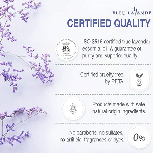 Bleu Lavande - Premium True lavender essential oil - Therapeutic Grade, 100% Pure & Natural, Premium & Certified Quality - Vegan & Cruelty free - ...