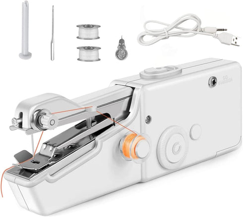 Handheld Sewing Machine, Portable Mini Sewing Machine for Beginners, Suitable for Clothing, Denim, Curtains, Leather and DIY......