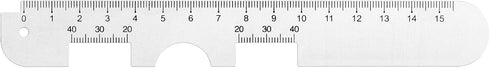 Metal PD Ruler - Pupillary Distance Ruler with Instructions for Myopia Distance Glasses, Pupil Measurement Tool for Prescription Eyeglasses with E...