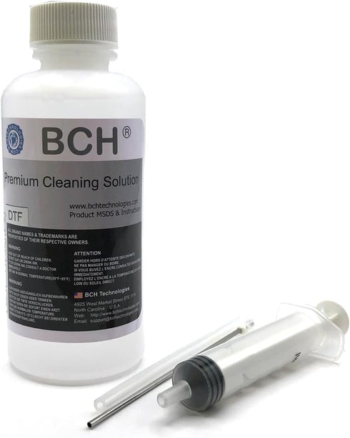 BCH Premium Cleaning Solutions for DTF Inks - MaxStrength Against White Ink Clog...