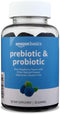 Amazon Basics Prebiotic & Probiotic Gummies, 2 Billion CFU, Blue Raspberry, 50 Count (2 per Serving) (Previously Solimo)...