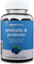 Amazon Basics Prebiotic & Probiotic Gummies, 2 Billion CFU, Blue Raspberry, 50 Count (2 per Serving) (Previously Solimo)...