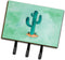 Caroline's Treasures BB7369TH68 Western Cactus Watercolor Leash or Key Holder, Wall Hooks, Key Hooks Holder, Coat Rack Wall Mount, Coat Hooks, Hoo...
