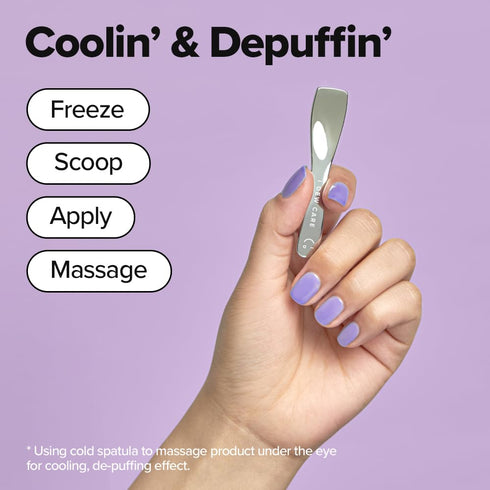 I DEW CARE Skincare Multi-functional Applicator - Get The Scoop | Stainless Steel Makeup Spatula Spoon, Beauty Mini Spoon Tool for Cream, Lip Balm...