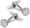 Mr.Van Swarovski White Crystal Cufflinks Glimmering Diamond Color Cuff Links Set for Wedding Party...