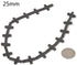 25mm Carved Black Agate Cross Charms Bead Gemstone Jewelry Making Supplies Loose Bead 16 Inch...
