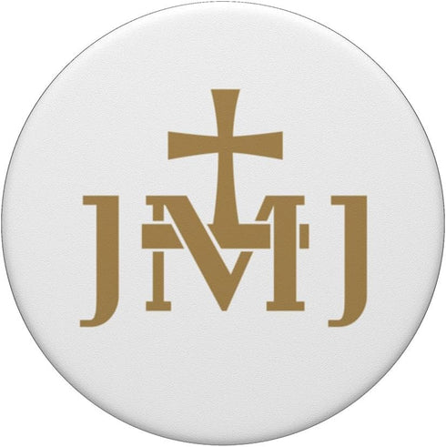 JMJ Jesus Mary Saint Joseph Insignia Catholic PopSockets Standard PopGrip...