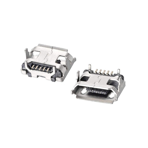 uxcell 20PCS Micro USB Female Socket Connector Port, 5-Pin DIP 180 Degree, Replacement Adapter...