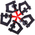 100Pcs G Type 360° Micro Rotary Tripod Nozzle Sprinklers Head Refractive Misting Irrigation Plant Rotating Refraction Sprinkler Atomizing Nozzle L...