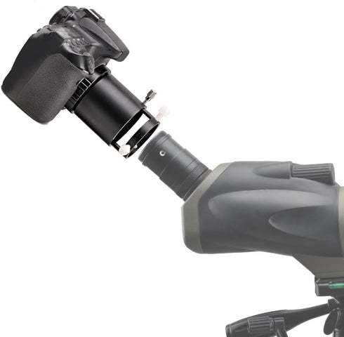 Adjustable Extension Spotting Scope Camera Adapter Mount for Nikon SLR Camera - with T-Ring - for Birding and Photography...