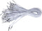 SEWACC 50pcs Elastic Barbed Cord Loop Stretch Round Strings with Dual Metal Barbs Barbed Fasteners for Mask Making Binding (White)...