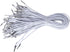 SEWACC 50pcs Elastic Barbed Cord Loop Stretch Round Strings with Dual Metal Barbs Barbed Fasteners for Mask Making Binding (White)...