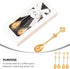 8 Pieces Golden Teaspoon Mini Gold Spoon with Crown Stainless Steel Coffee Cake Spoon Decorated Tea Spoons for Afternoon Tea Crown Spoon Party Fav...