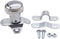 1 PC SHLPDFM Chrome Steering Wheel Spinner Suicide Knob Polished Aluminum Steering Wheel Spinner 70108 Universal Fits for All Vehicles Like Cars T...