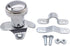 1 PC SHLPDFM Chrome Steering Wheel Spinner Suicide Knob Polished Aluminum Steering Wheel Spinner 70108 Universal Fits for All Vehicles Like Cars T...
