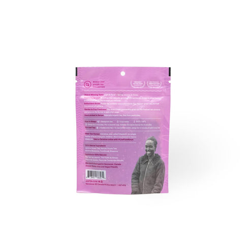 JusTea PURPLE JASMINE | Loose Leaf Purple Tea | Recyclable Refill Pouch | 40+ Cups (3.2oz) | Low Caffeine | Award-Winning | Fair Trade | Non-GMO...